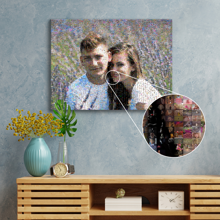 Mosaico Fotografico Personalizzato per Coppie