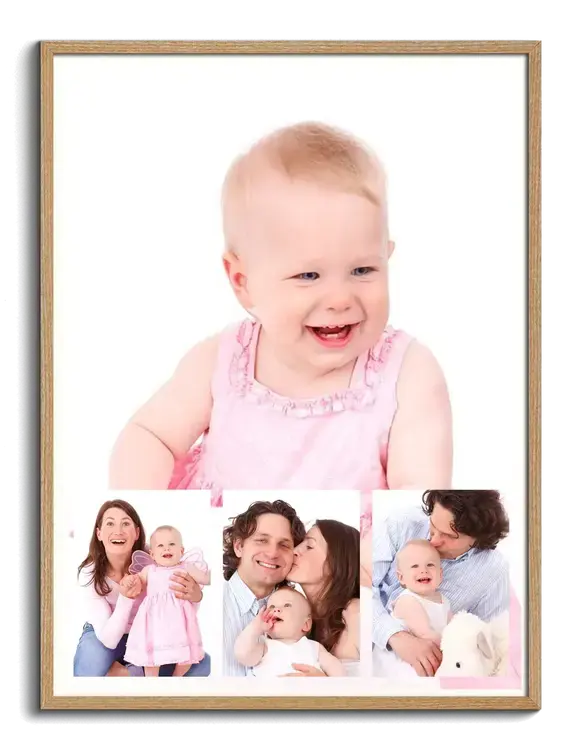 Bellissimo collage di foto con foto di bambini come ricordo