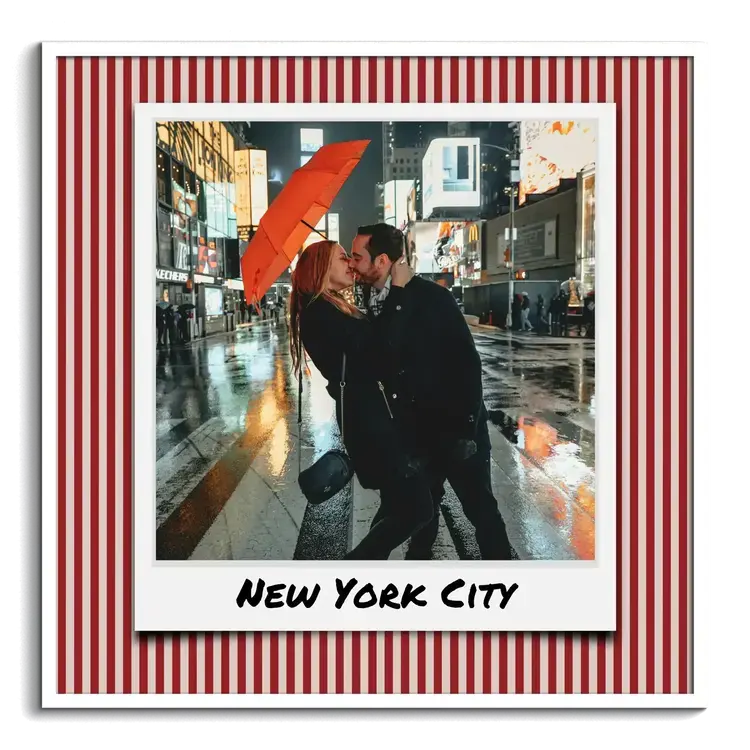 Collage fotografica città in stile Polaroid