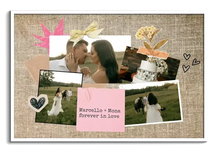 Collage scrapbook matrimonio Sunny
