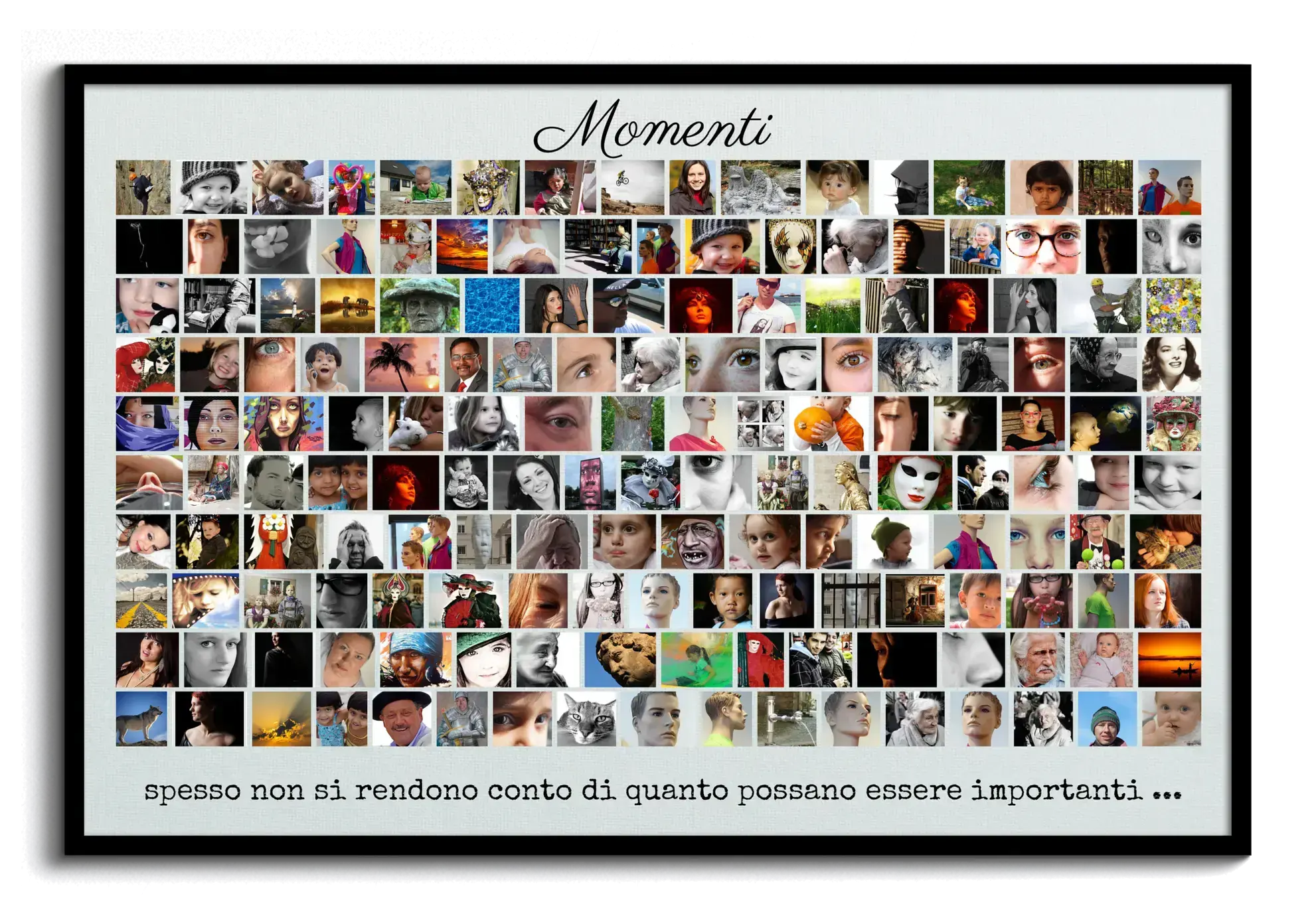 MAX SOLUTIONS Tela Personalizzata Con Collage Di Foto - Regalo Anniversario, Decorazione Casa