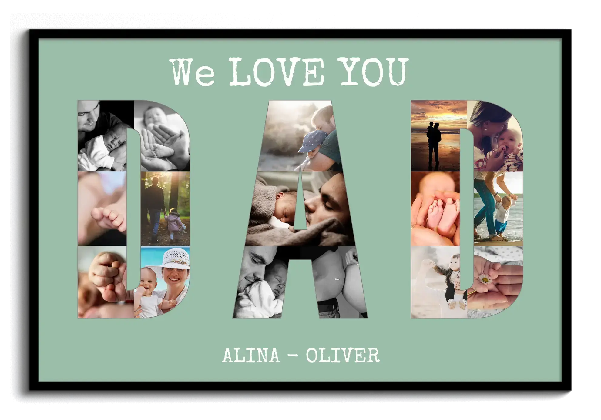 Lepni.me Tela Personalizzata Con 4 Foto: Regalo Su Misura Per Compleanno, Matrimonio, Anniversario - Stampe Di Qualità