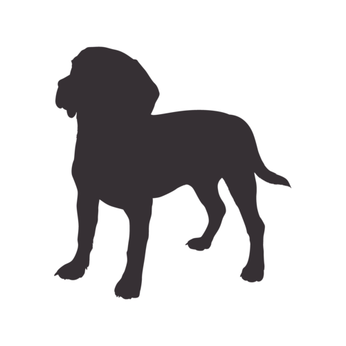 Silhouette di cane Beagle in piedi