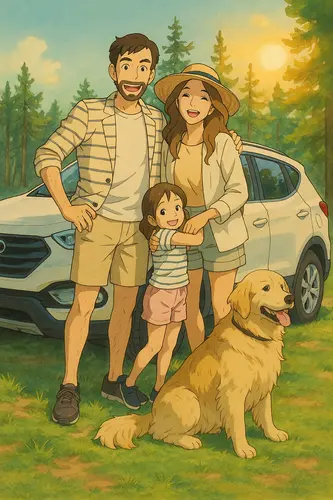 Foto trasformata in stile Ghibli